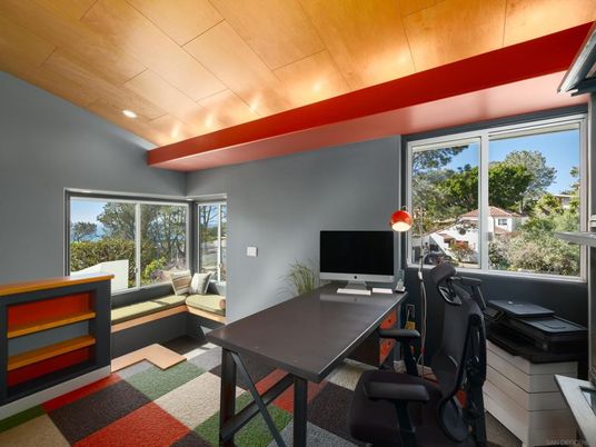 Home Office, Interior, Recessed Lighting