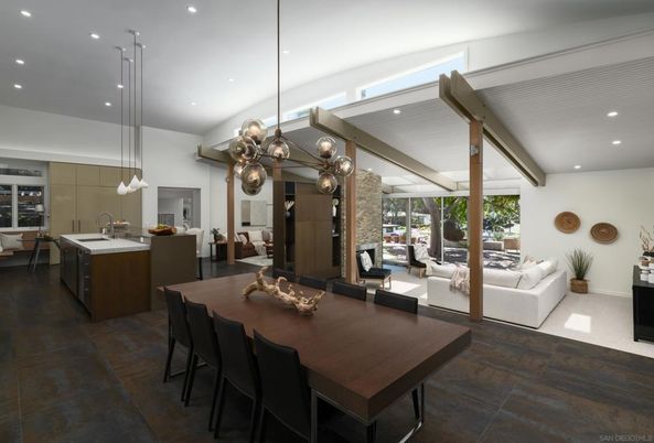 Dining room, Interior, Kitchen, Living room, Pendant Lights, Recessed Lighting