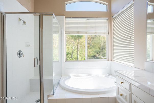 Bathroom, Glass Shower, Interior, Tile Countertops