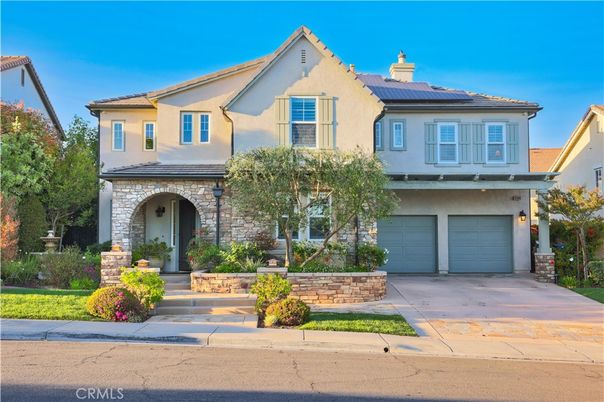 Attached, Exterior, Facade, Solar Panels, Mediterranean