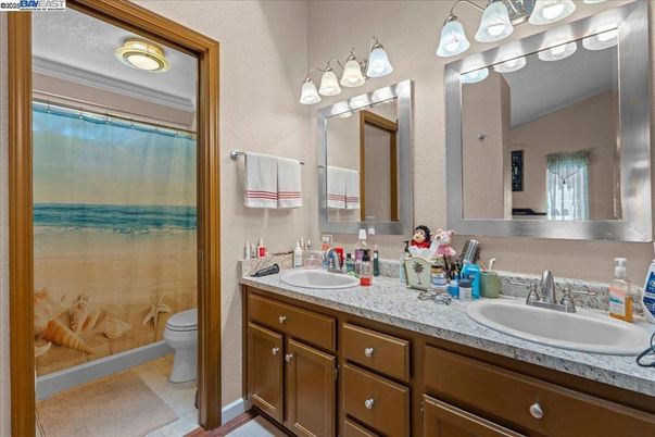 Bathroom, Dual Sink Vanities, Glass Shower, Interior