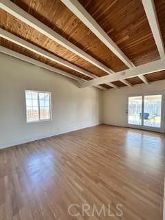 Empty room, Interior, Wooden Beams, Wooden Ceilings, Wood Texture Flooring