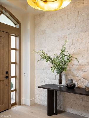 Interior, Stone Walls, Wood Texture Flooring
