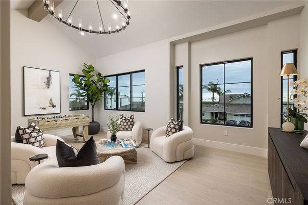 Interior, Living room, Pendant Lights, Wood Texture Flooring