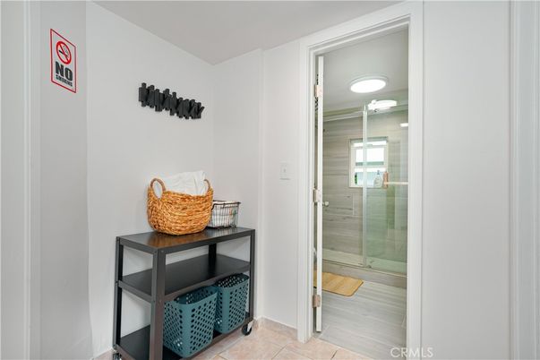 Bathroom, Glass Shower, Interior, Wood Texture Flooring