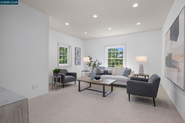 Interior, Living room, Recessed Lighting