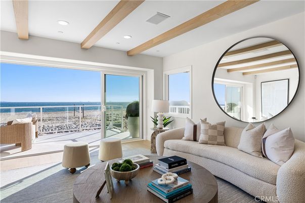 Interior, Living room, Recessed Lighting, Water, Wooden Beams