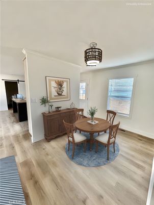 Dining room, Interior, Wood Texture Flooring