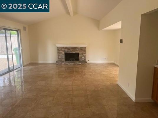 Empty room, Fireplace, Interior