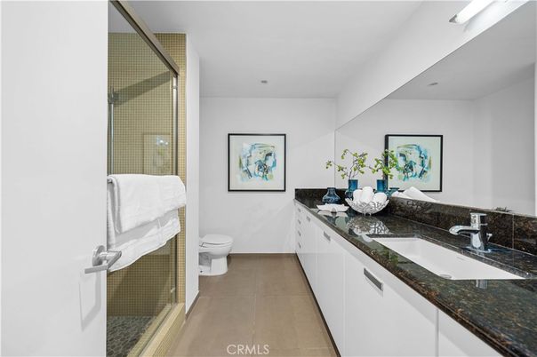 Bathroom, Dual Sink Vanities, Glass Shower, Interior