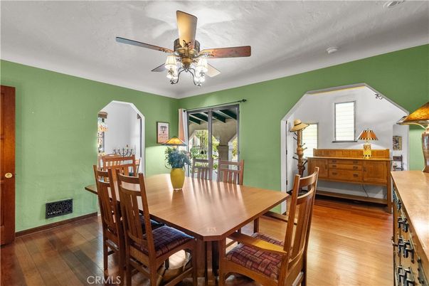 Dining room, Interior, Wood Texture Flooring