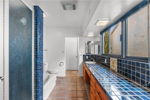 Bathroom, Dual Sink Vanities, Interior, Tile Countertops