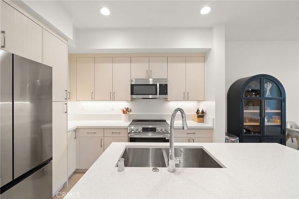 Interior, Kitchen, Recessed Lighting, Stainless Steel Appliances