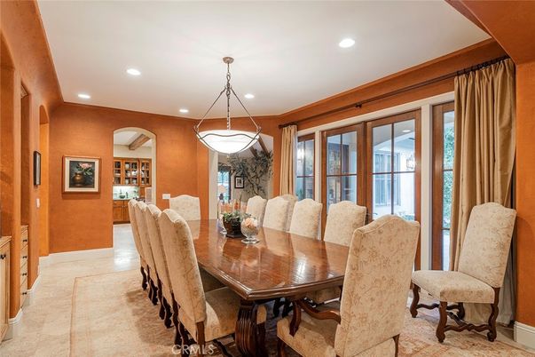 Dining room, Interior, Pendant Lights, Recessed Lighting