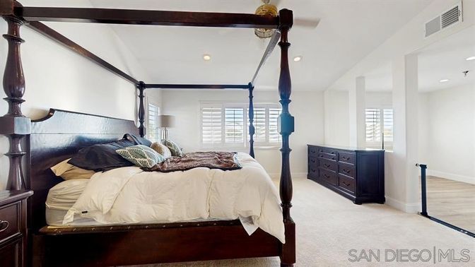 Bedroom, Interior, Recessed Lighting