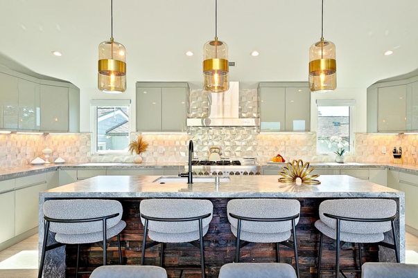 Interior, Kitchen, Pendant Lights, Recessed Lighting