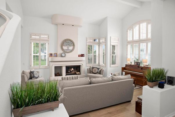 Fireplace, Interior, Living room, Piano, Wood Texture Flooring