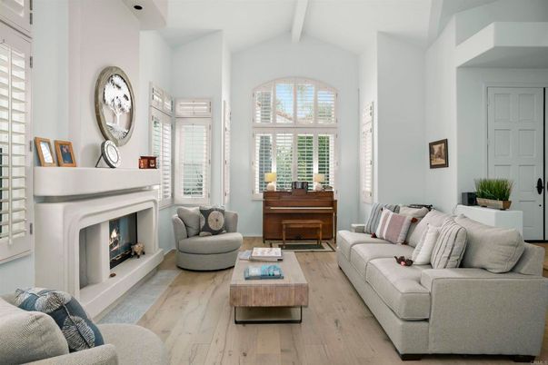 Fireplace, Interior, Living room, Piano, Wood Texture Flooring