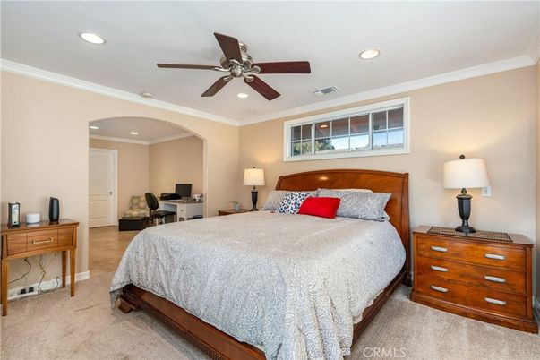 Bedroom, Home Office, Interior, Recessed Lighting