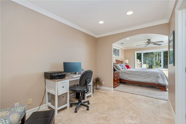 Bedroom, Home Office, Interior, Recessed Lighting
