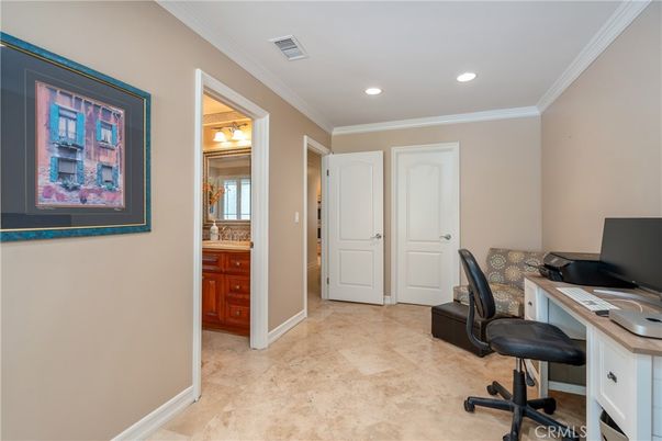 Home Office, Interior, Recessed Lighting