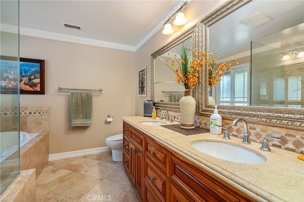 Bathroom, Dual Sink Vanities, Glass Shower, Interior