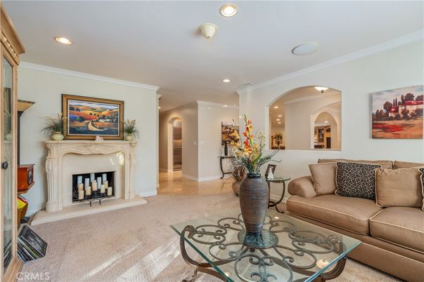 Fireplace, Interior, Living room, Recessed Lighting