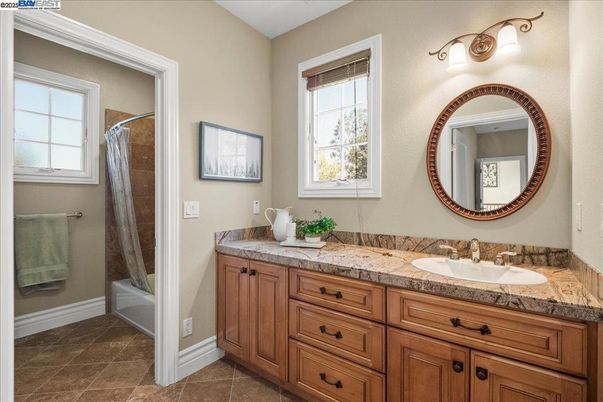 Bathroom, Dual Sink Vanities, Glass Shower, Interior