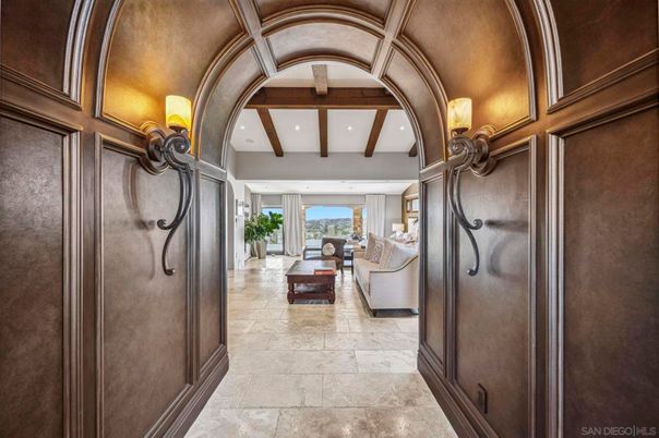 Interior, Living room, Recessed Lighting, Wooden Beams