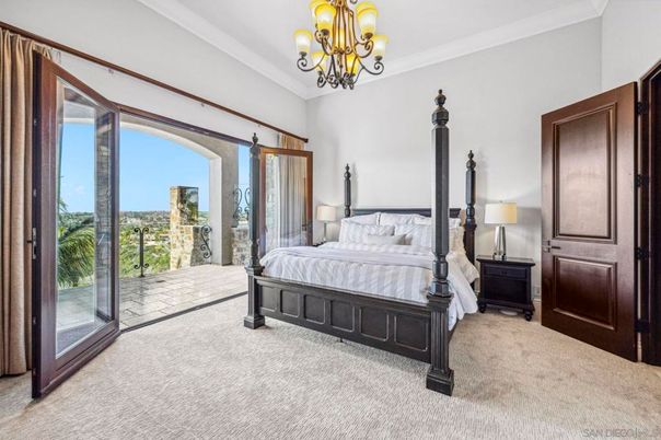 Bedroom, Chandelier, Interior