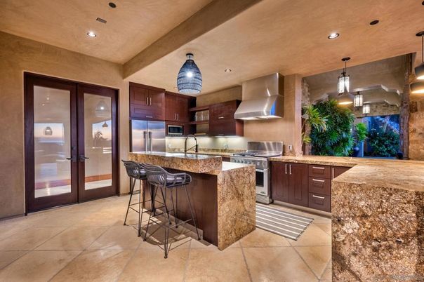 Interior, Kitchen, Pendant Lights, Recessed Lighting, Stainless Steel Appliances