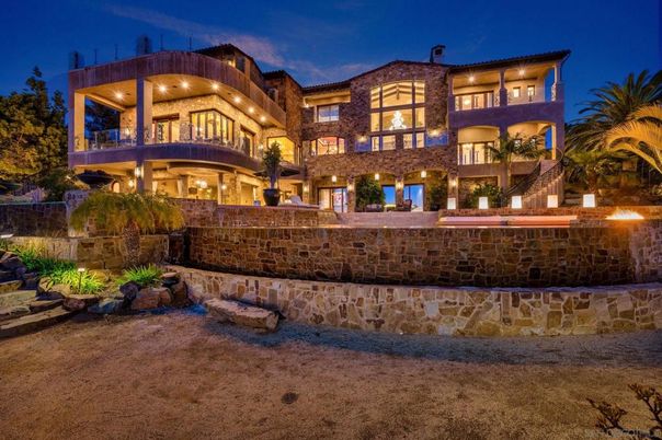 Backyard, Exterior, Facade, Mediterranean