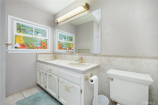 Bathroom, Dual Sink Vanities, Interior, Tile Countertops