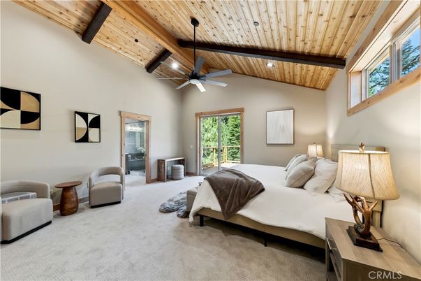 Bedroom, Interior, Recessed Lighting, Wooden Beams, Wooden Ceilings