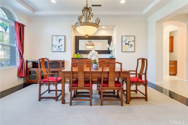 Dining room, Interior, Pendant Lights, Recessed Lighting