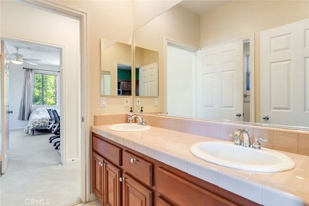 Bathroom, Dual Sink Vanities, Interior, Tile Countertops