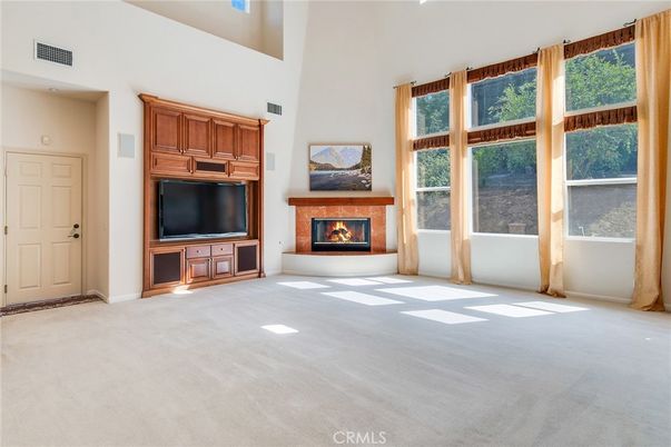 Empty room, Fireplace, Interior