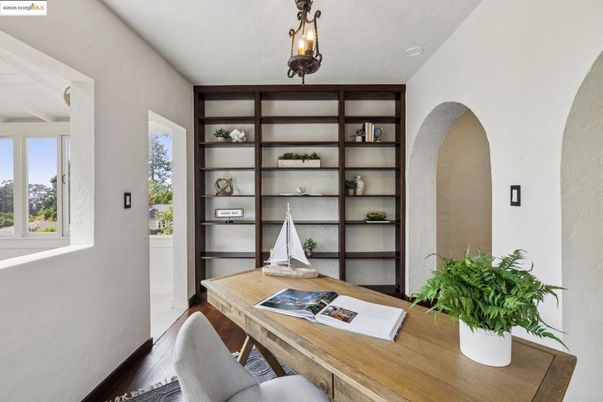 Home Office, Interior, Wood Texture Flooring