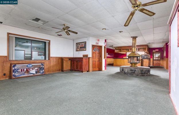 Fireplace, Interior, Wooden Walls