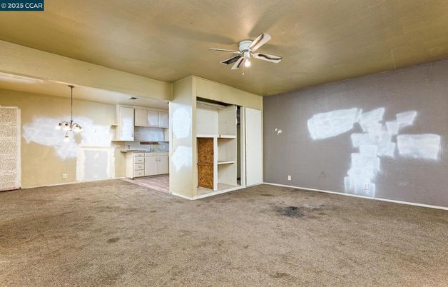 Empty room, Interior, Kitchen, Pendant Lights