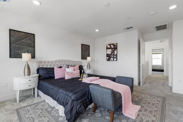 Bedroom, Interior, Recessed Lighting
