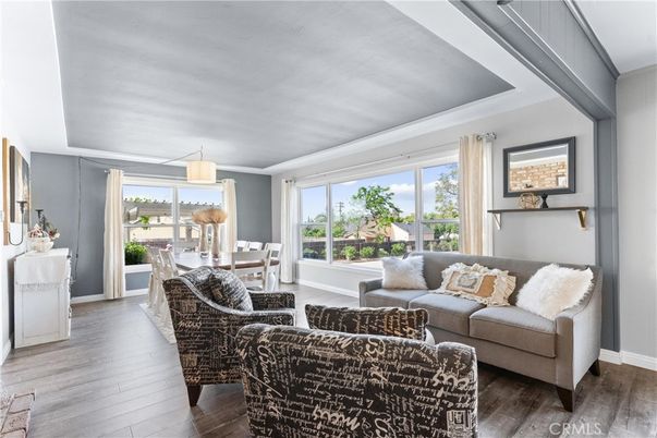 Dining room, Interior, Living room, Pendant Lights, Wood Texture Flooring