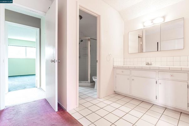 Bathroom, Glass Shower, Interior, Tile Countertops