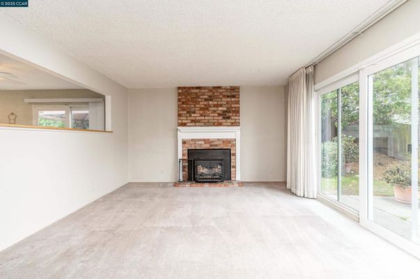 Empty room, Fireplace, Interior, Stone Walls