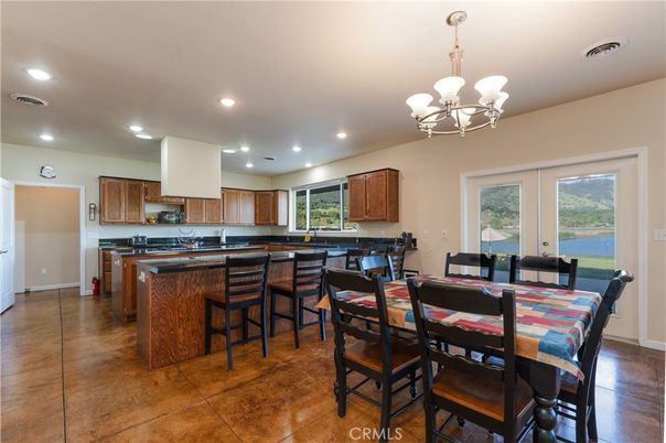 Chandelier, Dining room, Interior, Kitchen, Recessed Lighting