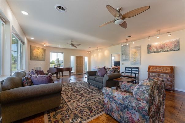 Interior, Living room, Piano, Recessed Lighting, Wood Texture Flooring