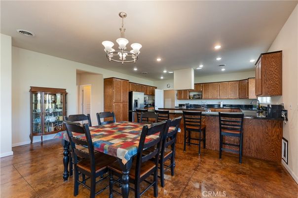 Chandelier, Dining room, Interior, Kitchen, Recessed Lighting