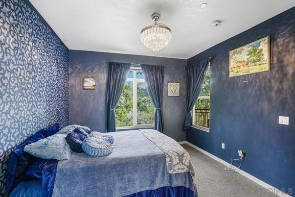 Bedroom, Chandelier, Interior