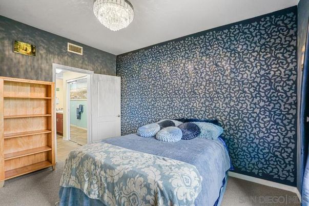 Bedroom, Chandelier, Interior