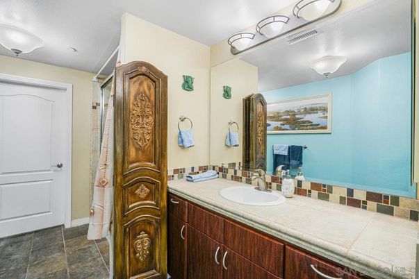 Bathroom, Dual Sink Vanities, Interior, Tile Countertops